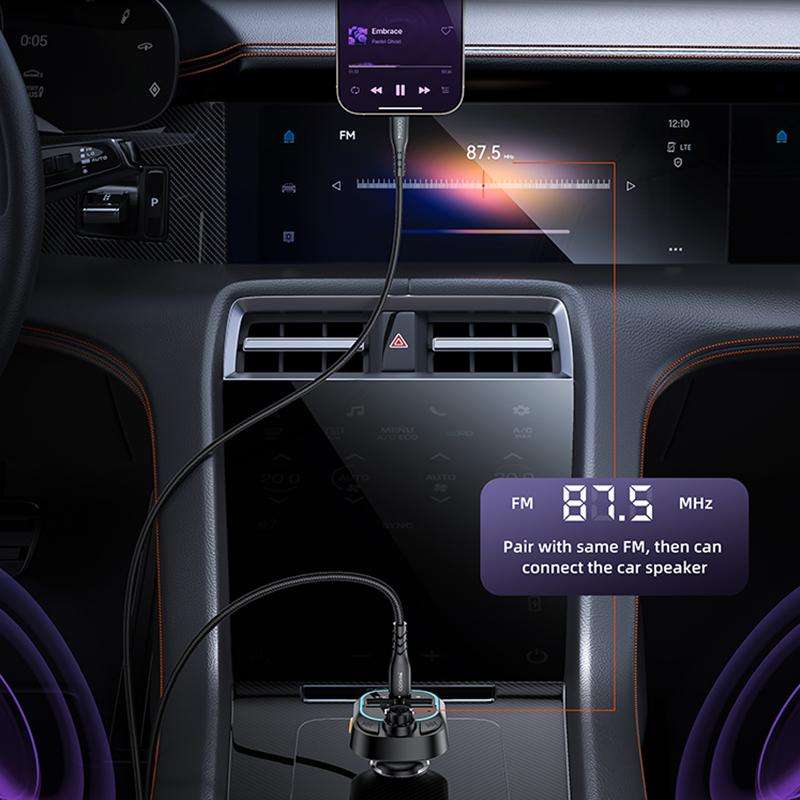 Yesido Y70 Car Bluetooth FM Transmitter(Black)