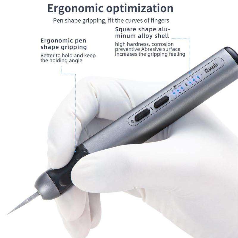 QianLi DM360 Mini Speed Adjustable Electric Grinding Polishing Pen with 7PCS Grinding Heads