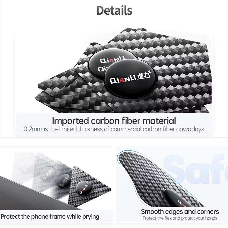 Qianli High Toughness Multifunctional Carbon Fiber Prying Tool Peanut shaped