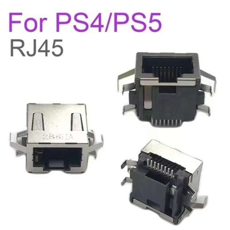 For PS5 / PS4 RJ45 Network Jack Connector Socket