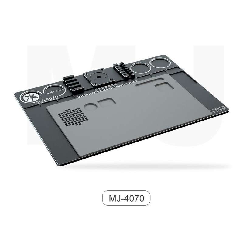 Mijing Fixed Rod Diameter 32mm Universal Microscope Aluminum Alloy Big Base, Mold:MJ-4030
