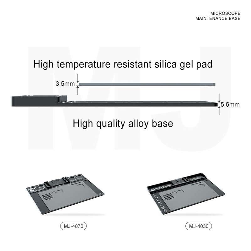 Mijing Fixed Rod Diameter 32mm Universal Microscope Aluminum Alloy Big Base, Mold:MJ-4030