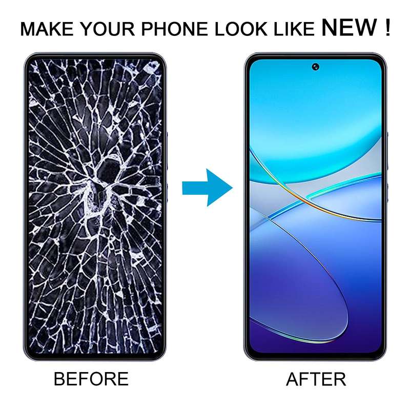 For vivo Y100 OLED LCD Screen with Digitizer Full Assembly with Fingerprint Identification
