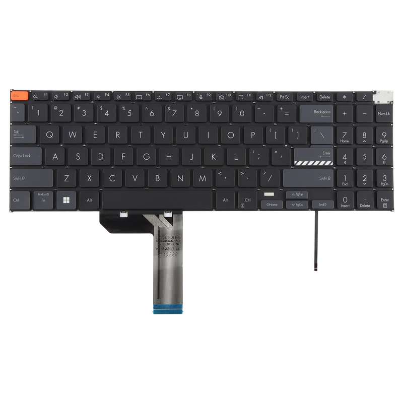 US Version Backlit Laptop Keyboard for Asus Vivobook Pro 15X OLED K6501 M6501(Black)