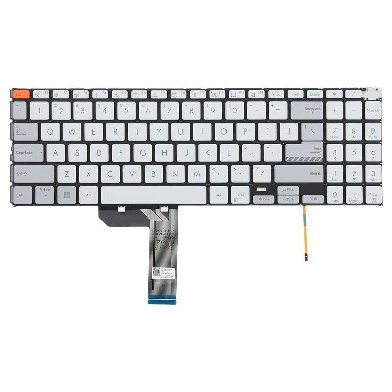 US Version Backlit Laptop Keyboard for Asus Vivobook Pro 15X OLED K6501 M6501(White)