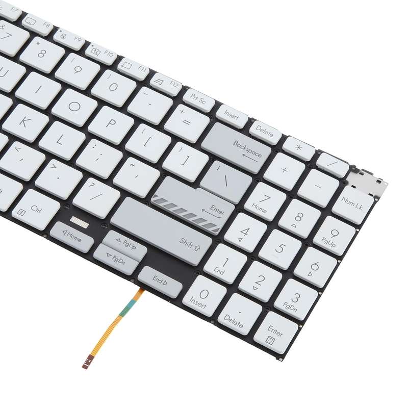 US Version Backlit Laptop Keyboard for Asus Vivobook Pro 15X OLED K6501 M6501(White)