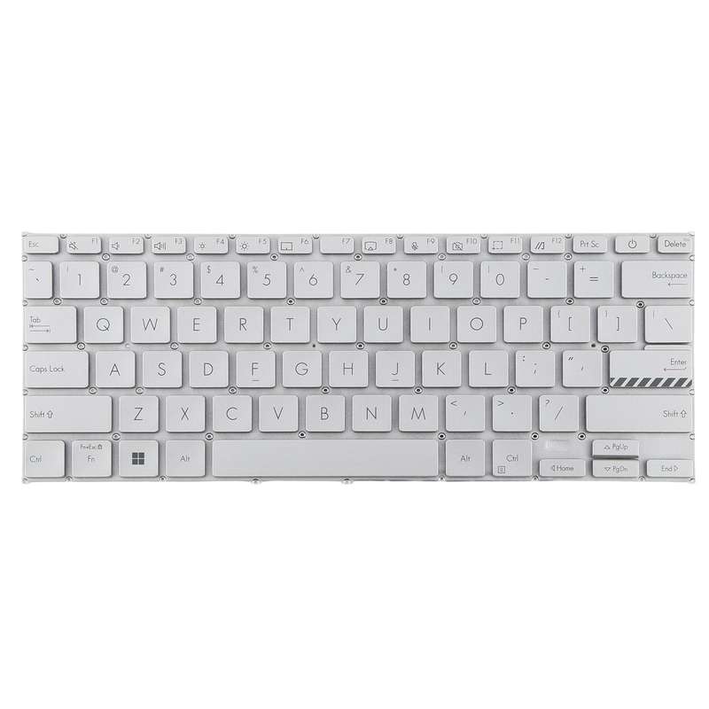 US Version Laptop Keyboard for Asus VivoBook 14 Pro X1402 M1402 D1402 F1402 X1403Z X1402Z(Silver)
