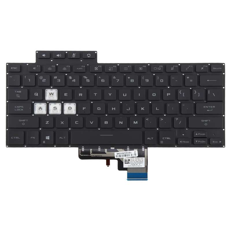 US Version Backlit Laptop Keyboard for Asus TUF Air Air FX516 FX516P FX516PR FX516PM FA516(Black)
