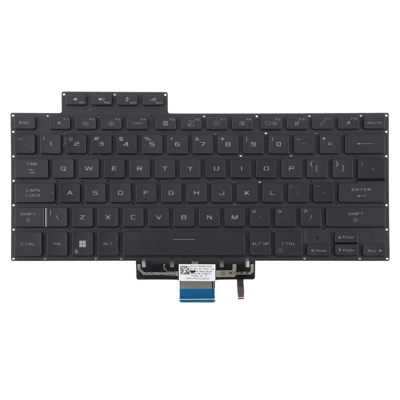 US Version Backlit Laptop Keyboard for Asus Zephyrus ROG 16 G16 GA503 15 GU603 GU603H(Black)