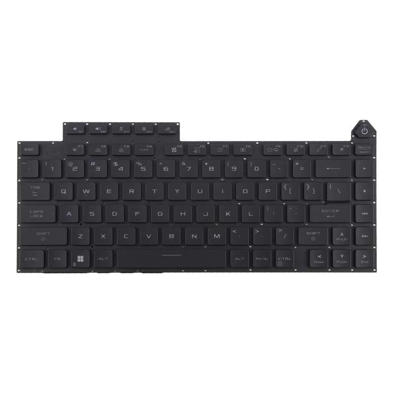 US Version RGB Backlit Laptop Keyboard for Asus ROG Strix G16 G614 G614JU G634 G634JY 2023(Black)