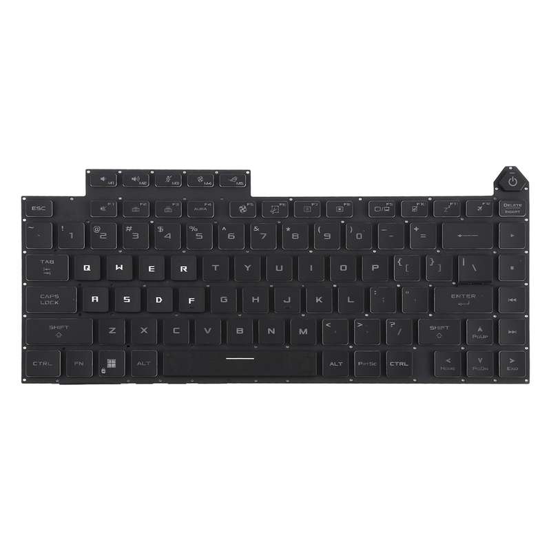 US Version Colorful Backlit Laptop Keyboard for Asus ROG Strix G16 G614 G614JU G634 G634JY 2023(Blac