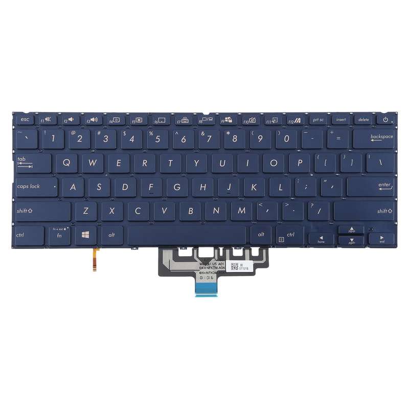 US Version Backlit Laptop Keyboard for Asus ZenBook 14 UX434 UX434F UX434FA UX434FL UX434FLC(Blue)