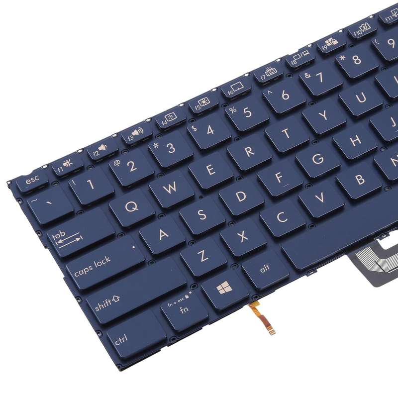 US Version Backlit Laptop Keyboard for Asus ZenBook 14 UX434 UX434F UX434FA UX434FL UX434FLC(Blue)