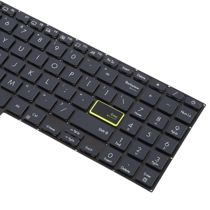US Version Laptop Keyboard for Asus VivoBook X521 V5100E X521FL S5600F S533F 2020(Black)