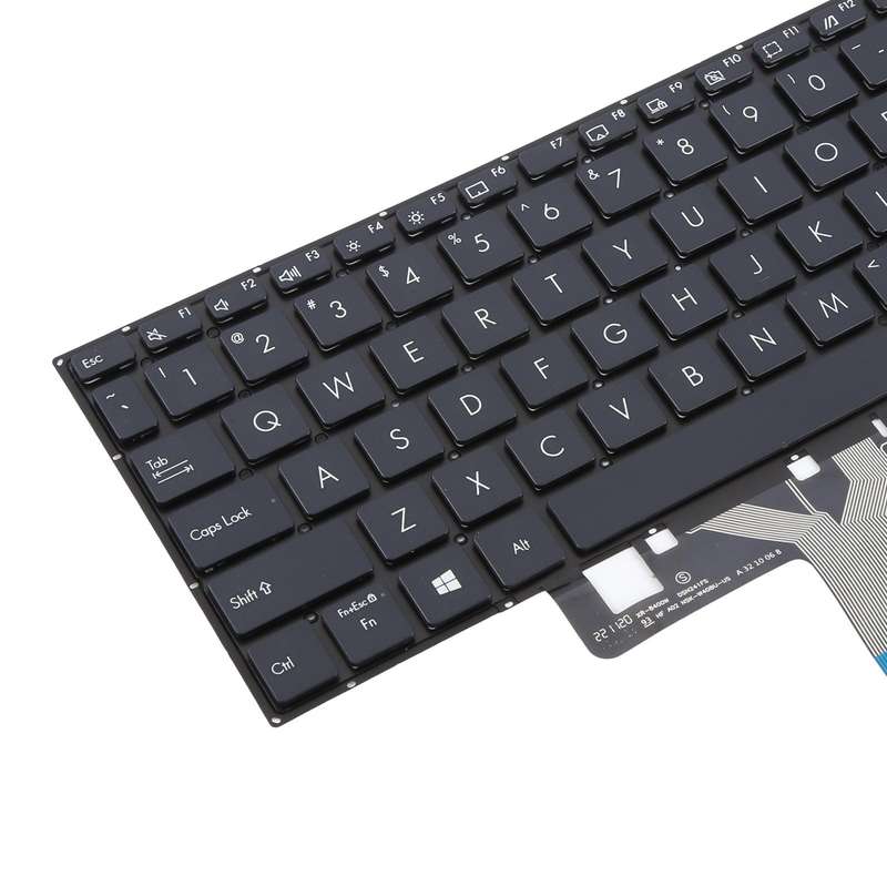 US Version Laptop Keyboard for Asus VivoBook X521 V5100E X521FL S5600F S533F 2020(Black)