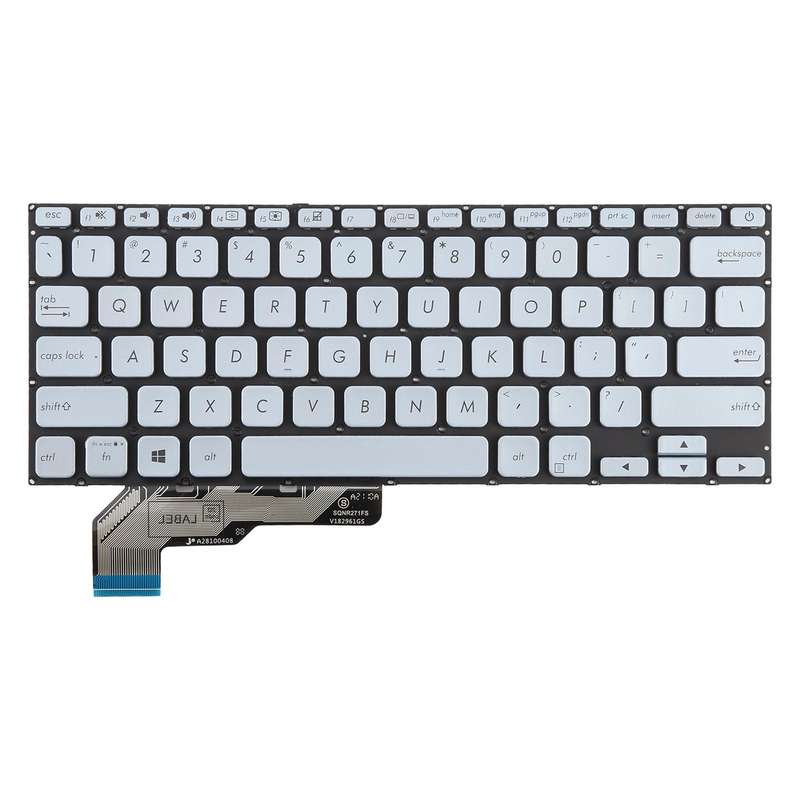 US Version Laptop Keyboard for Asus Adol14 ADOL14FA S403F A403F X403F ADOL13u(Silver)