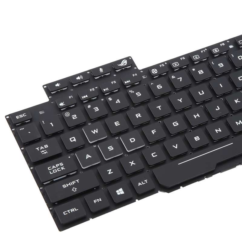 US Version Backlit Laptop Keyboard for Asus FX63 FX63V FX503VM FX503VD ZX63VE FZ63V GL503VS(White)