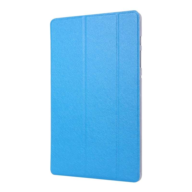 For Samsung Galaxy Tab S8 / Galaxy Tab S7 / T870 Silk Texture Three-fold Horizontal Flip Leather Cas