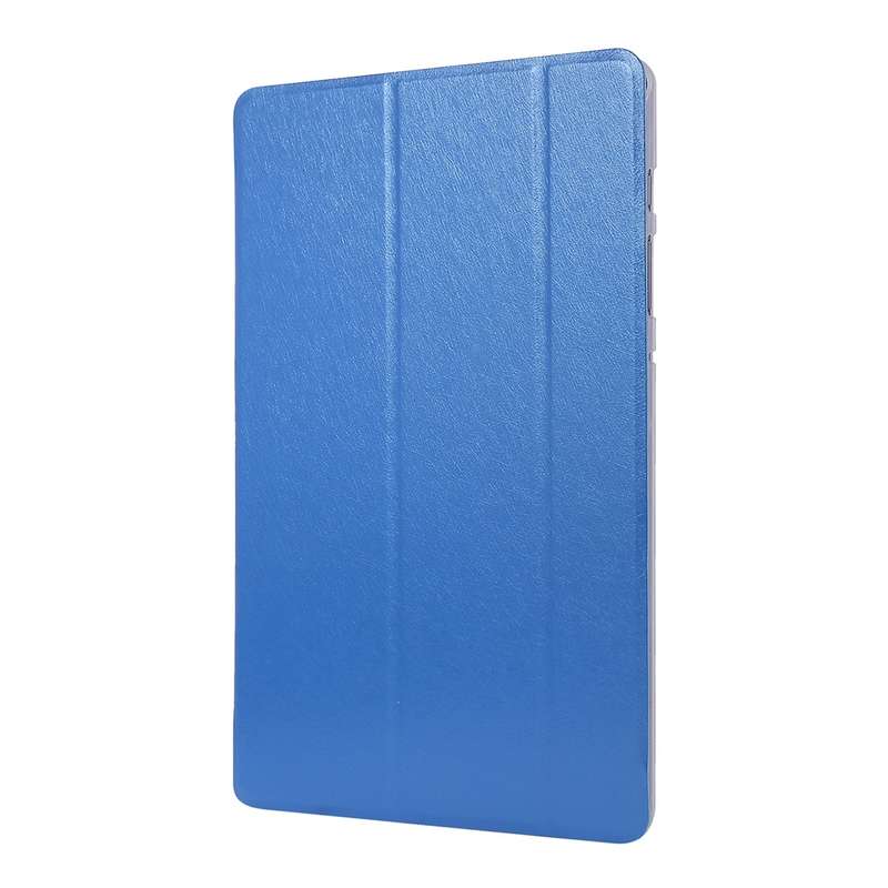 For Samsung Galaxy Tab S8 / Galaxy Tab S7 / T870 Silk Texture Three-fold Horizontal Flip Leather Cas