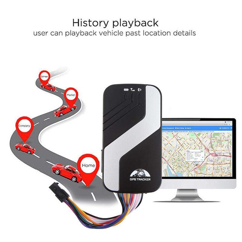 TK403D Car 4G GPS Bluetooth Satellite Locator Tracker, with Remote Control(Black)