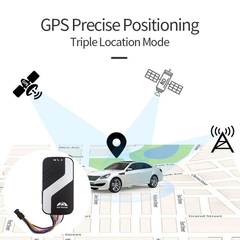 TK403D Car 4G GPS Bluetooth Satellite Locator Tracker, with Remote Control(Black)