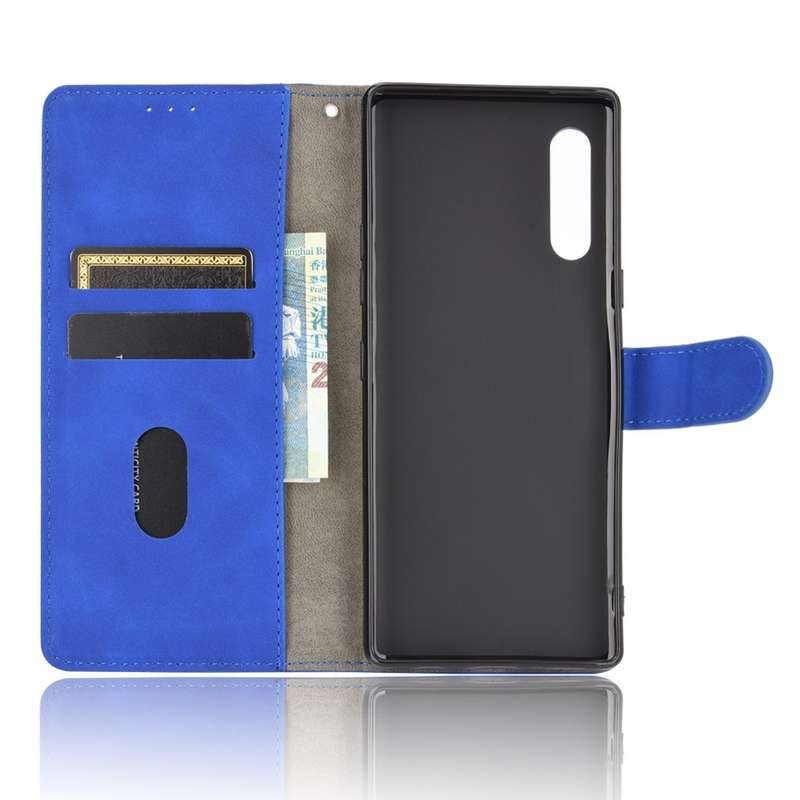For LG Velvet Solid Color Skin Feel Magnetic Buckle Horizontal Flip Calf Texture PU Leather Case wit