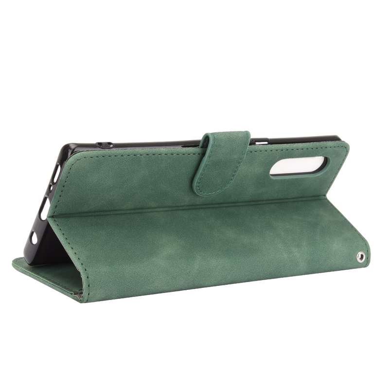 For LG Velvet Solid Color Skin Feel Magnetic Buckle Horizontal Flip Calf Texture PU Leather Case wit