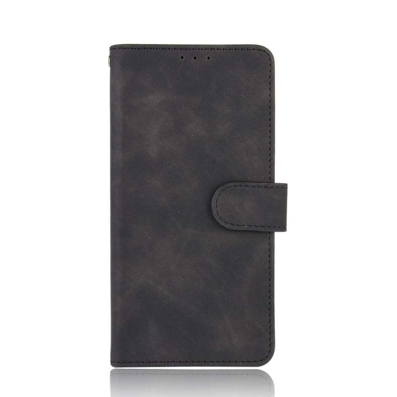 For HTC Desire 20 Pro Solid Color Skin Feel Magnetic Buckle Horizontal Flip Calf Texture PU Leather
