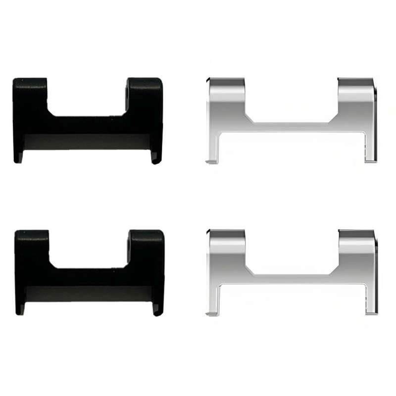 For Amazfit T-Rex 1 Pair Metal Watch Band Connector with Screwdriver(Silver)