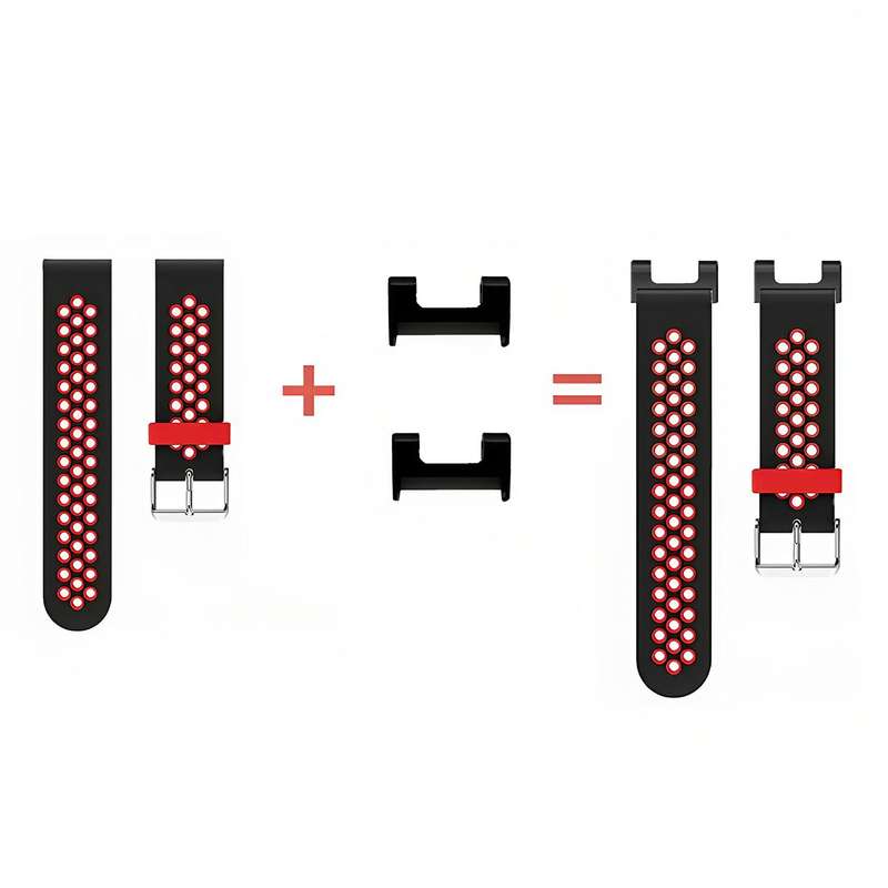 For Amazfit T-Rex 1 Pair Metal Watch Band Connector with Screwdriver(Silver)