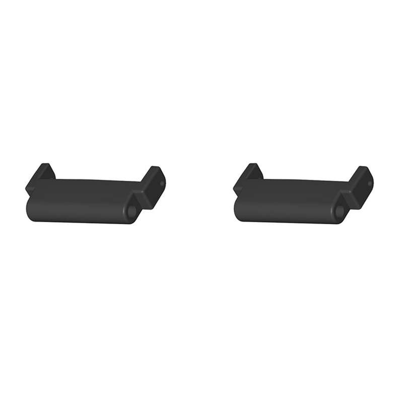 For Amazfit T-Rex Ultra 1 Pair 22mm Metal Watch Band Connector(Black)