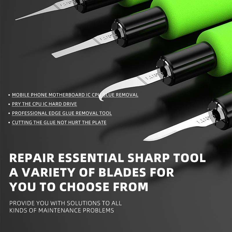 LUOWEI LW-K1 4 in 1 Motherboard CPU IC Glue Quicky Remove Maintenance Knife Set