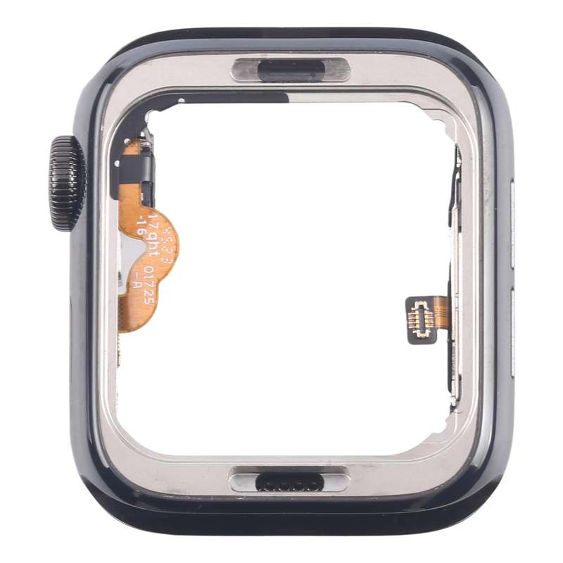 For Apple Watch Series 5 44mm LTE Graphite Steel Middle Frame Bezel Plate with Crown Spin Axis Flex