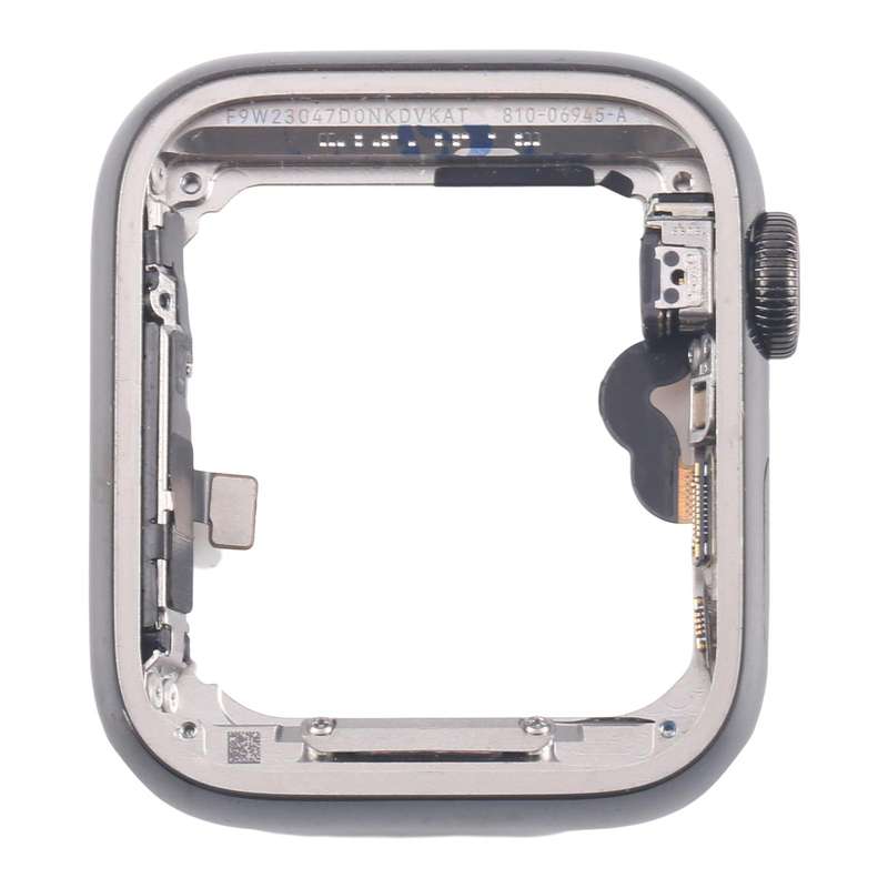 For Apple Watch Series 5 44mm LTE Graphite Steel Middle Frame Bezel Plate with Crown Spin Axis Flex
