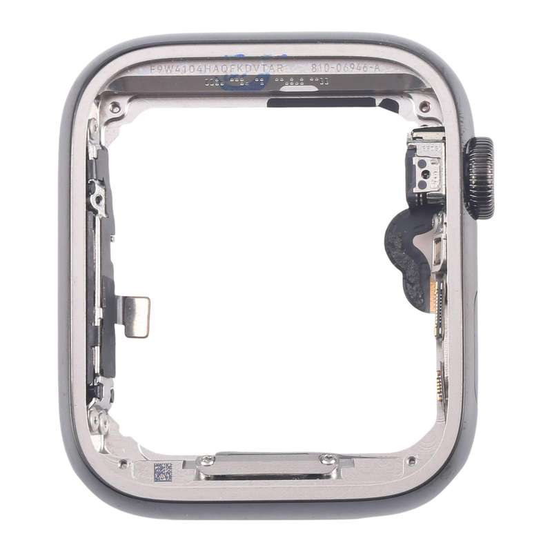 For Apple Watch Series 4 40mm LTE Graphite Steel Middle Frame Bezel Plate with Crown Spin Axis Flex