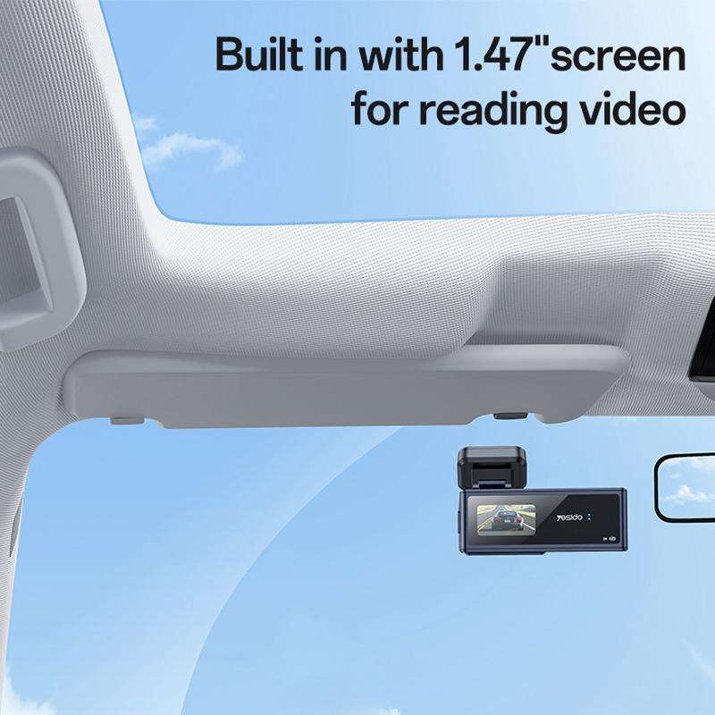 Yesido KM22 1K HD Dual Dash Camera Car Driving Recorder with 1.47 inch Screen(Black)