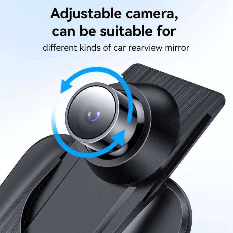 Yesido KM24 9.66 inch HD Image Reversing Assist CarPlay Streaming Rearview Mirror Dash Cam(Black)