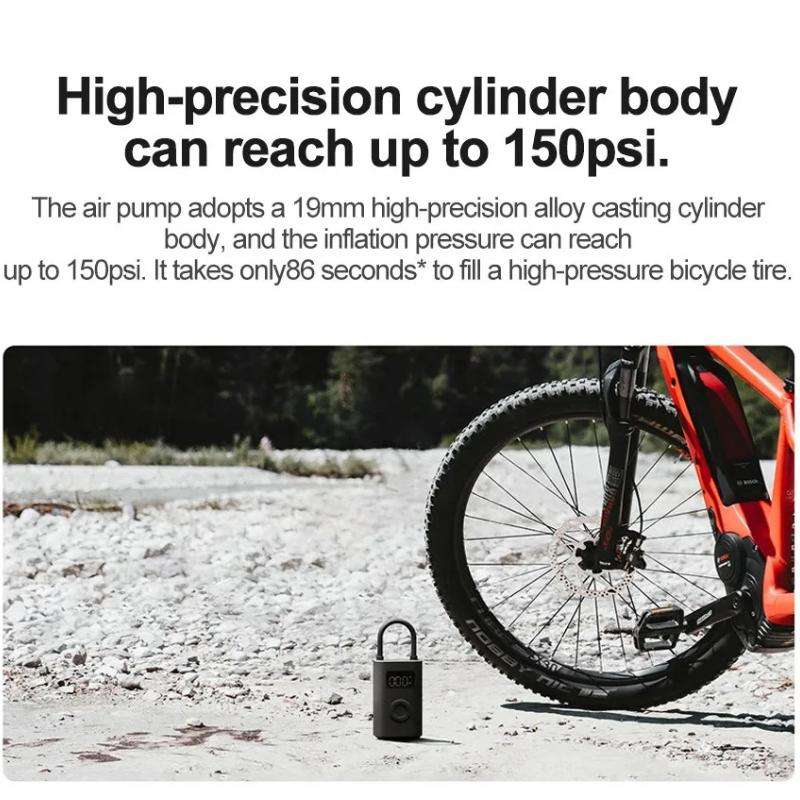 Xiaomi Mijia Air Pump 2D Portable Electric Air Compressor For Motorcycle Car Basketball(Black)