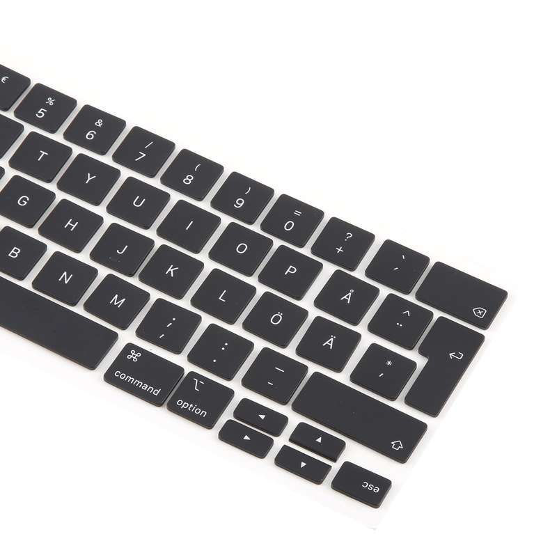 For MacBook A2251 A2289 A2238 A2338 10pcs UK Big Enter Version Keycaps, Language:Sweden