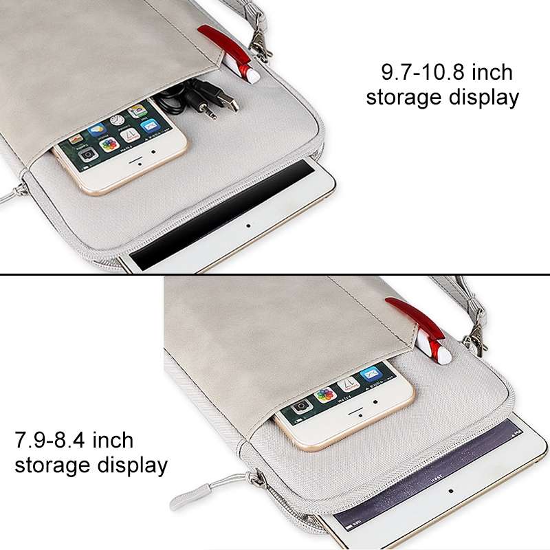 For 10.8 inch or Below Tablet ND00S Felt Sleeve Protective Case Inner Carrying Bag(Light Grey)