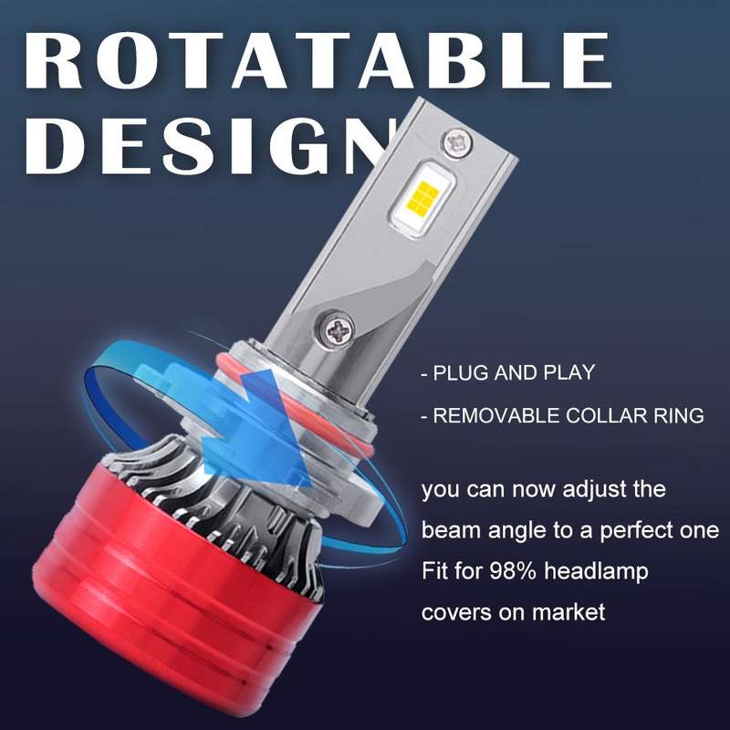 9007 2pcs 25W 2500lm 6000K Car LED Headlight Bulb