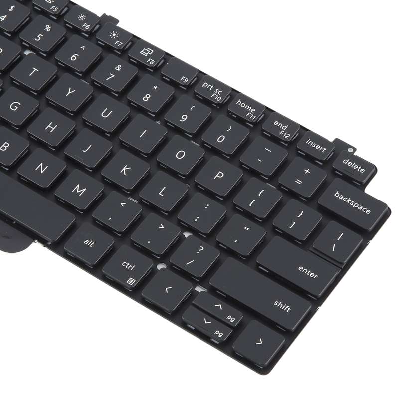US Version Backlit Laptop Keyboard for Dell LATITUDE P33S 13-7300 7310(Black)
