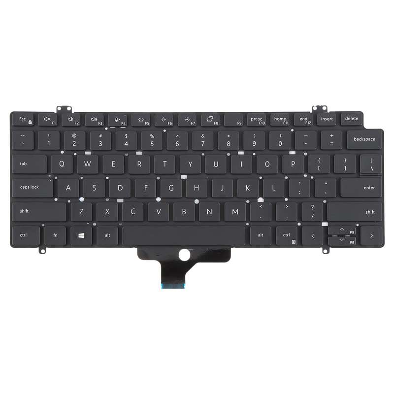 US Version Backlit Laptop Keyboard for Dell Latitude 7410 7410 2in1 P131G P119G(Black)