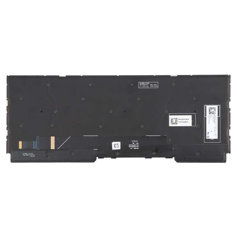US Version Colorful Backlit Laptop Keyboard for DELL Alienware M15 R5 M15 R6 M15 R7(Black)