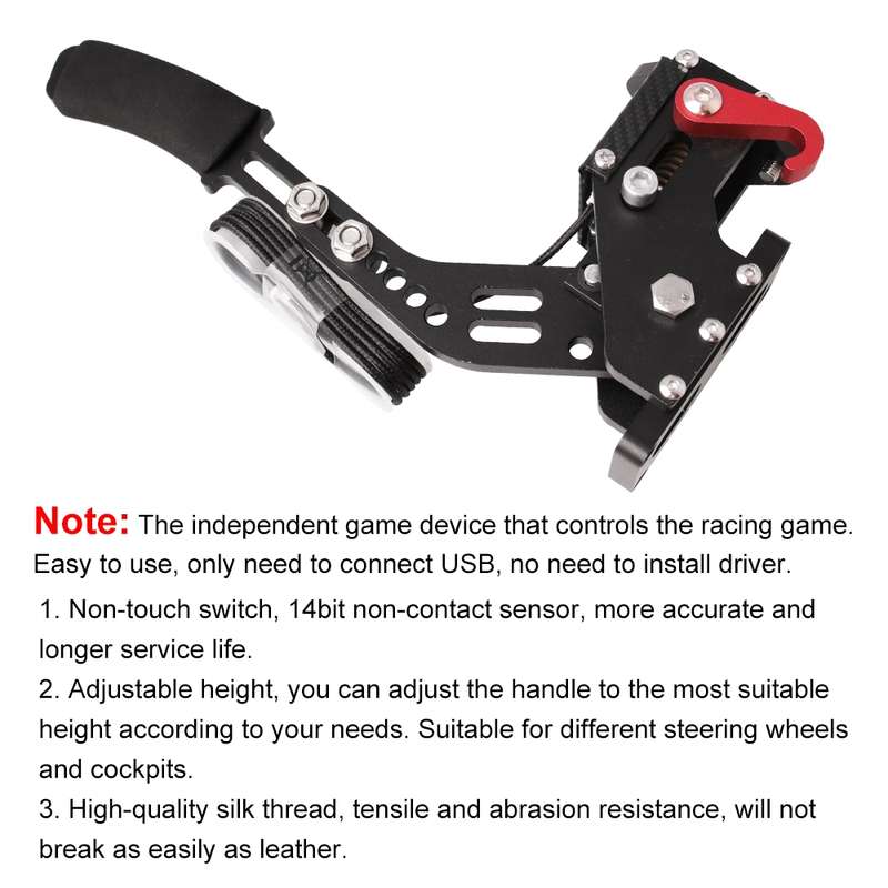 Universal USB Horizontal Drift Rally Racing Handbrake Lever Professional Gaming Peripherals for Raci