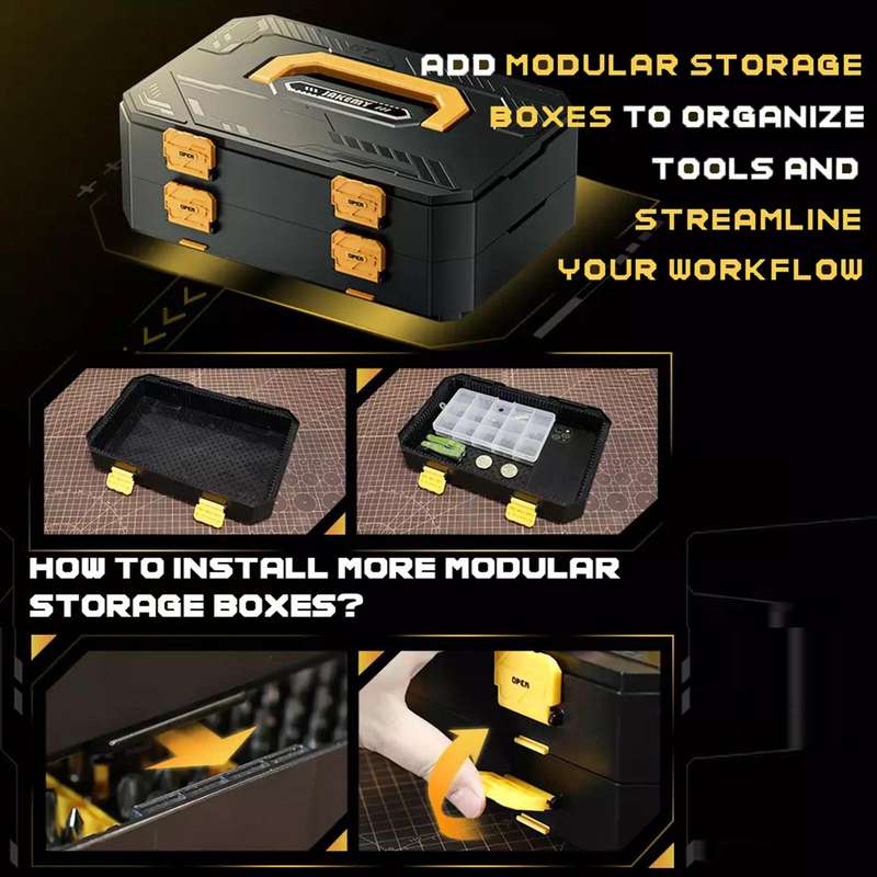 Jakemy JM-8199 257 in 1 Modular Manual Tool Box