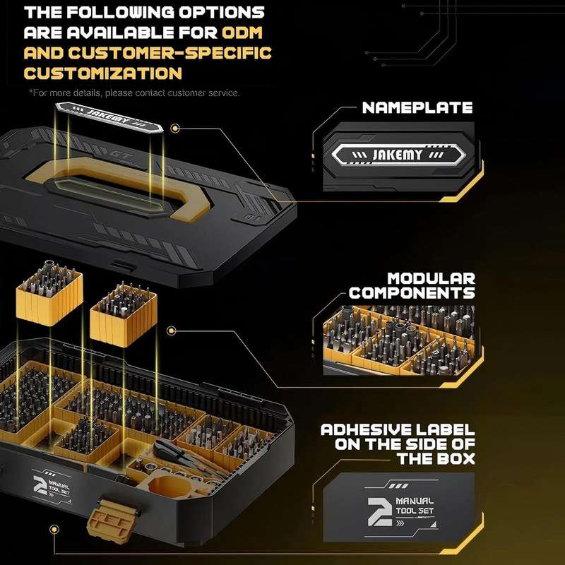 Jakemy JM-8198 135 in 1 Modular Manual Tool Box