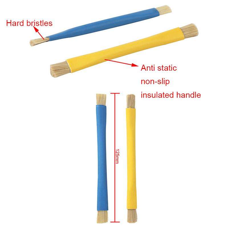 Motherboard IC Anti Static Clean Dust Hard Brush(Yellow)