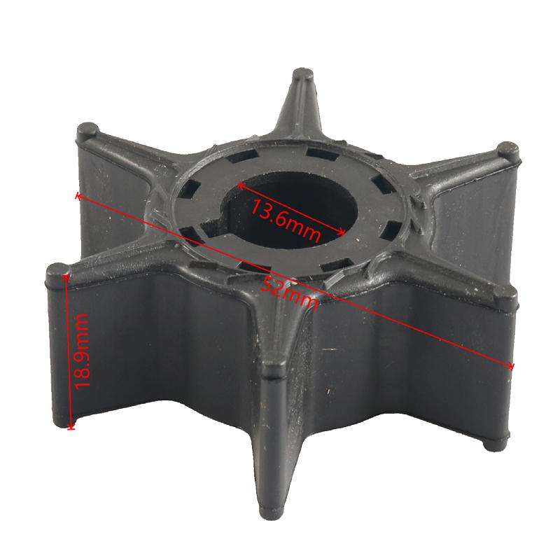 Outboard Water Pump Impeller Repair Kit with Shell for YAMAHA 20/25HP 6L2-W0078-00-00(Silver + Black