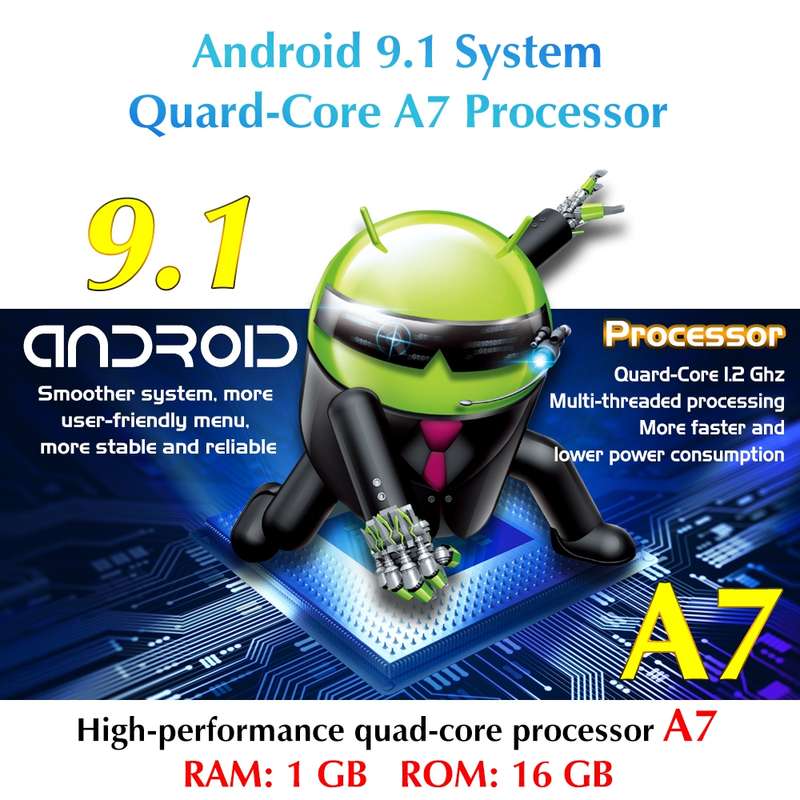 9.7 inch Vertical Screen 2.5D Glass Car Android Universal Player Navigator MP5 Integrated Machine Su